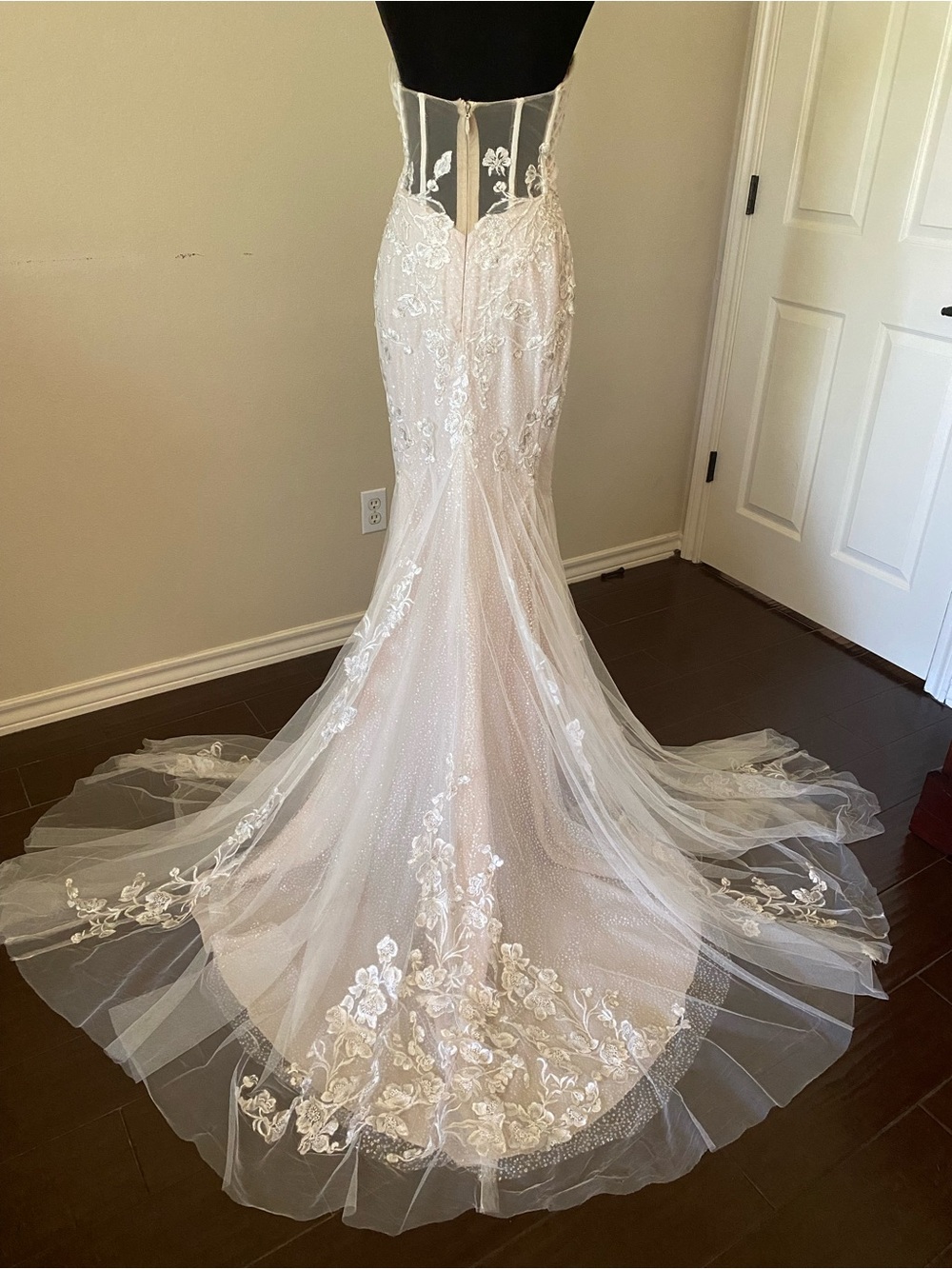 David’s Bridal GALINA SIGNATURE
sparkling corset bodice mermaid wedding gown